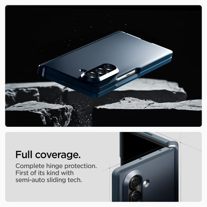 Spigen Tough Armor Pro MagFit Hülle für Galaxy Z Fold 7 - Metal Slate