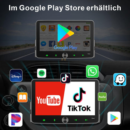 Universal DAB+ Android Autoradio 1Din - 7 Zoll Wireless CarPlay 4G/64G