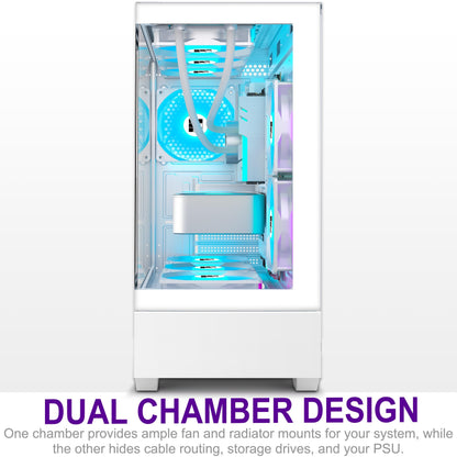 FOIFKIN F1 ATX Mid-Tower Gaming PC Gehäuse - Weiss