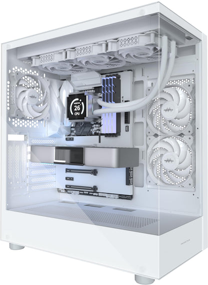 MUSETEX K2 ATX Mid-Tower PC Gehäuse - Weiss Non-LED