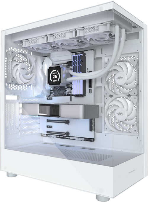 MUSETEX K2 ATX Mid-Tower PC Gehäuse - Weiss Non-LED
