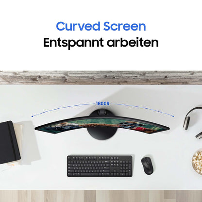 Samsung S27D364GAU Essential Curved PC-Bildschirm 27 Zoll