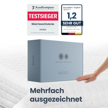 müüd® Gewichtsdecke Schwere Therapiedecke - 8kg 135x200 cm