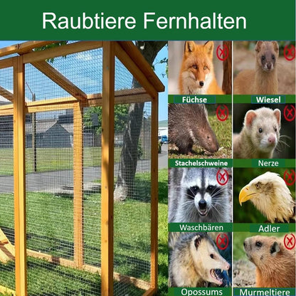 Amagabeli Drahtgitter Volierendraht 1m x 20m, 12x12mm, Feuerverzinkt