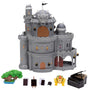 Super Mario Galaxy Bowser-Schloss-Spielset mit beweglicher Mini-Figur, dreistöckig mit drehbarem Turm