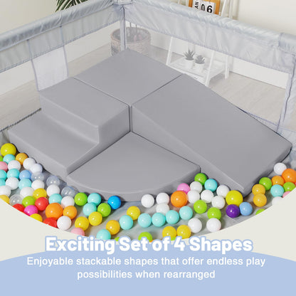 Softbausteine Kletter-Set – 4-teilig mit verlängerter Rampe