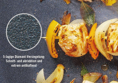 Woll Diamond Lite Viereckpfanne 28x28 cm – Antihaft, abnehmbarer Stiel