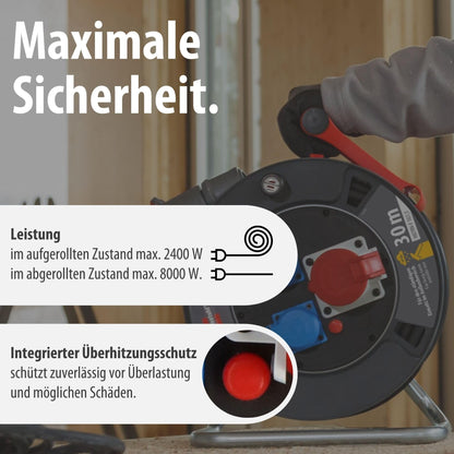 Brennenstuhl Garant CEE 1 V2 CEE-Kabeltrommel - 30m IP44