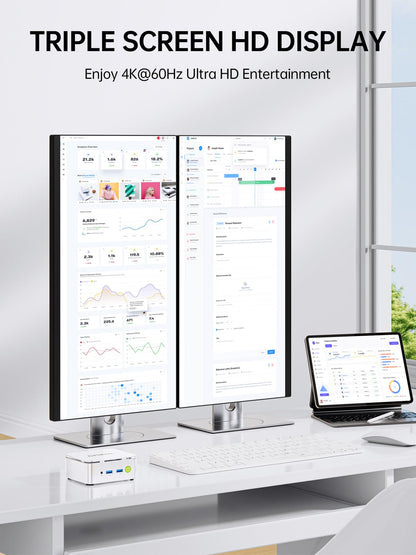 GMKtec Mini PC Ryzen 5 3500U Desktop Computer - 16GB RAM / 512GB SSD