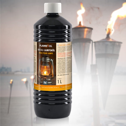Höfer Chemie FLAMBIOL® Lampenöl für Öllampen – 15 x 1 Liter