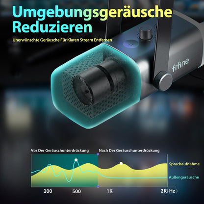FIFINE MI6 Dynamisches Gaming-Mikrofon mit XLR und USB
