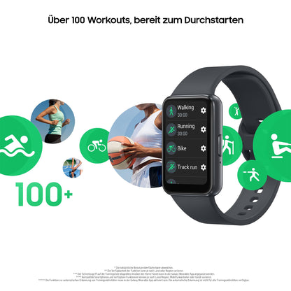 Samsung Galaxy Fit3 Fitness Tracker mit AMOLED-Display, Grau