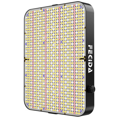 FECiDA 260W LED Pflanzenlampe Dimmbar Vollspektrum 90x90cm. Quadratisches LED-Panel zur Indoor-Pflanzenzucht.