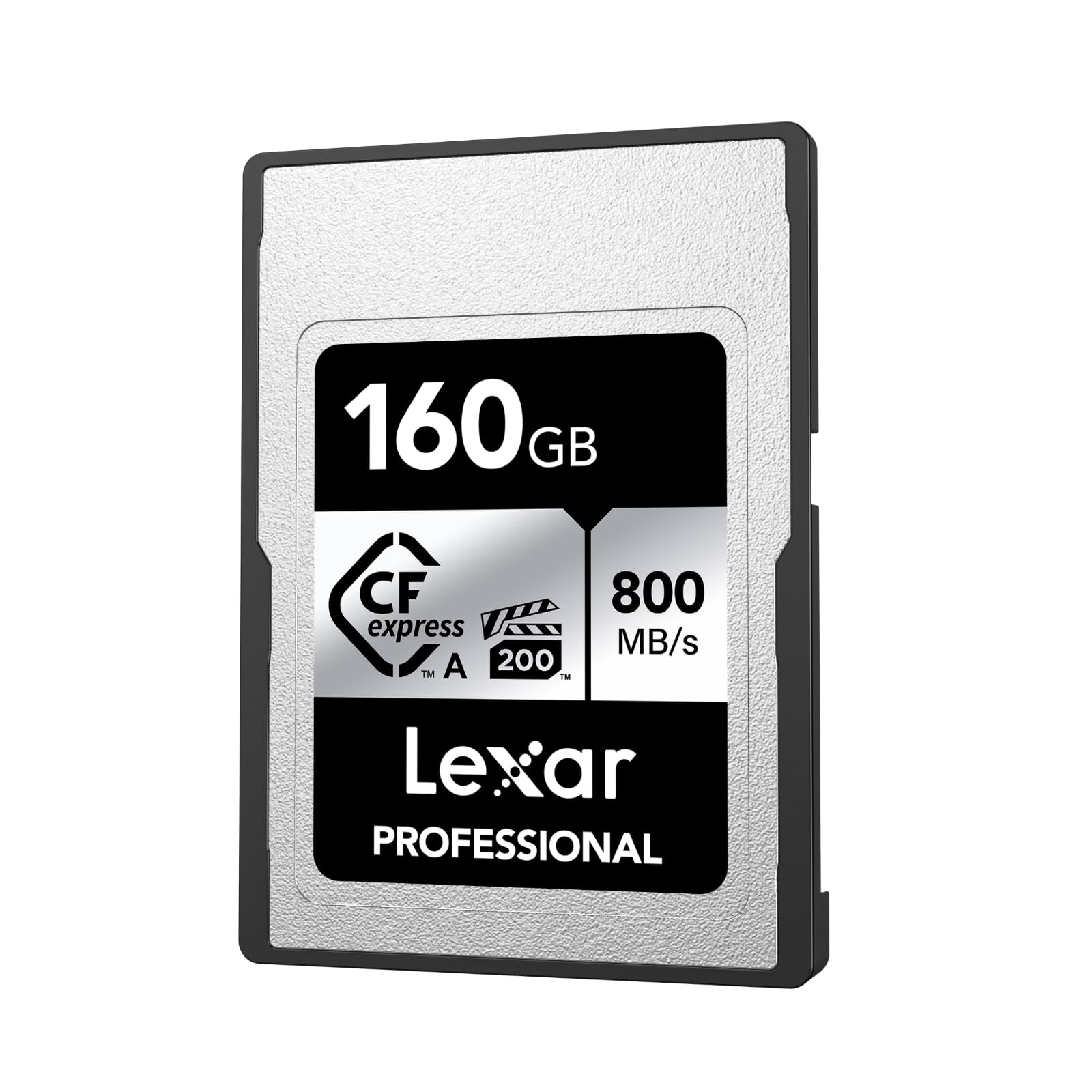Lexar Professional SILVER CFexpress Typ A Karte - 160GB, silberfarbene, rechteckige Speicherkarte für 8K/4K-Video & hochauflösende Fotos.