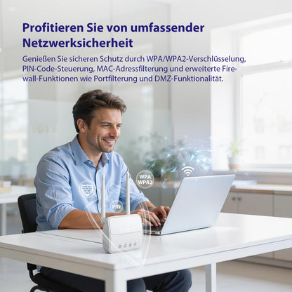 STRONG 4GROUTER360M 4G LTE WLAN Router N300 mit SIM-Karten-Slot