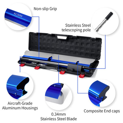 KEZERS Flächenspachtel Set (18-60cm) 5-teilig im Koffer