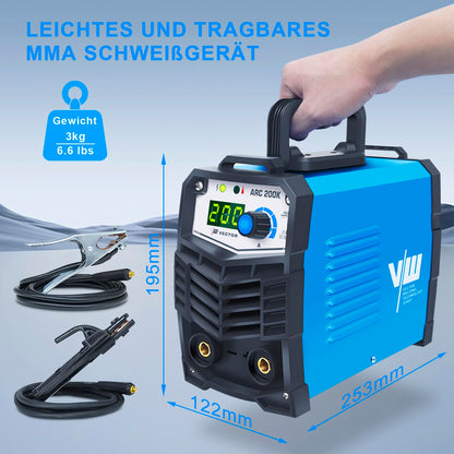 Vector Welding ARC200K MMA Schweissgerät - 200A Set