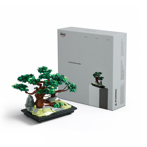 Nifeliz CHAN Bonsai Tree Klemmbausteine, 733 Teile, NF10322 – Bonsai-Modell als Dekoration für Zuhause und Büro