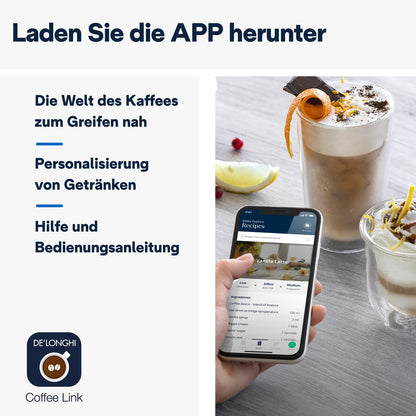 De'Longhi Eletta Explore Kaffeevollautomat Cold Brew, Dunkelgrau