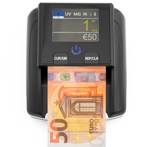 Zenacasa Geldscheinprüfer AL-130 – Geldprüfgerät mit UV, MG und IR