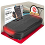 Sportstech VP275 Vibrationsplatte 3D: Schwarze, flache Plattform zur Muskelstimulation für Ganzkörpertraining zuhause.