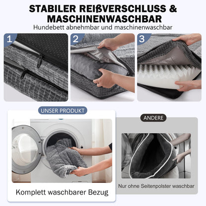 FURTIME Orthopädisches Hundebett Memory Foam - XL Grosse Hunde