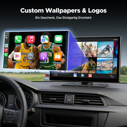 Volam Netflix Carplay Display 9" wireless CarPlay Android Auto