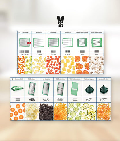 Genius Nicer Dicer Chef Multifunktions-Gemüseschneider 34-in-1