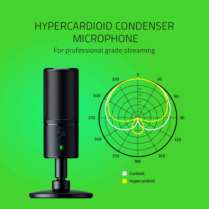 Razer Seiren Emote USB Kondensator-Mikrofon – Schwarz