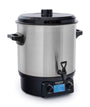 Stagecaptain GWK-27D Glühweinkocher, ein digitaler 27-Liter-Edelstahlkocher zum Erhitzen und Warmhalten von Glühwein.