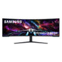 Samsung Odyssey Neo G95NC Curved Gaming Monitor - 57 Zoll, Weiss. Ultrawider Bildschirm zur Anzeige hochauflösender Spielgrafiken.