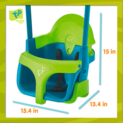 TP Toys Schaukelsitz Quadpod Grün – Babyschaukel ab 6 Monaten