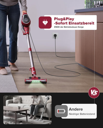 Vexilar C8 Beutelloser Handstaubsauger mit Kabel – 600W Leistung