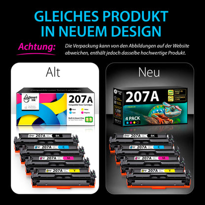 Smart Ink Kompatibel HP 207A/207X Toner Set mit Chip (4 Farben)