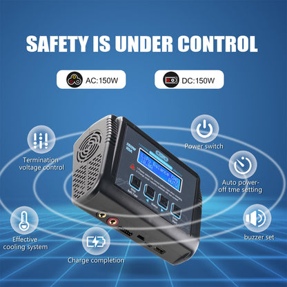 HTRC C150 LiPo RC Ladegerät 150W 10A mit Balancer