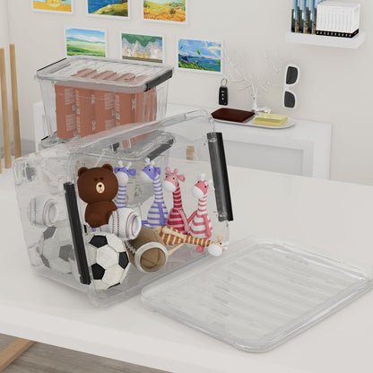 Cetomo C5038 Stapelbare Aufbewahrungsbox Transparent 55L – 6er Set