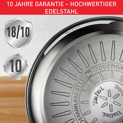 Tefal Infinite Bratpfanne 30 cm, Edelstahl, Induktion, H81507