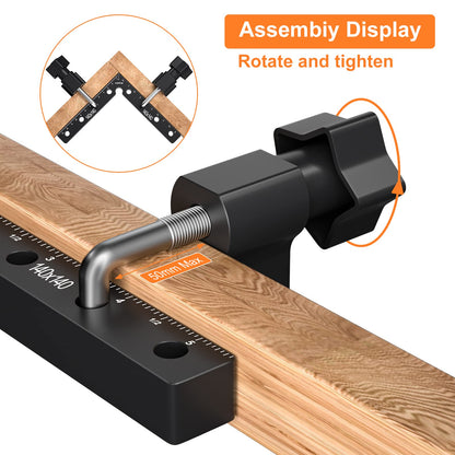 Preciva 90 Grad Positionierwinkel Set, 4 Stück, 140 mm, Aluminium