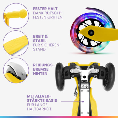 Fun Pro ONE Premium Kinderroller - LED, faltbar, ab 3 Jahre