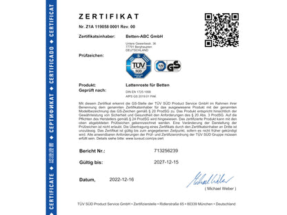 Betten-ABC Max 1 NV Lattenrost 28 Leisten - 140x200 cm