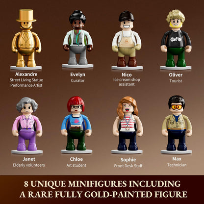 Lumibricks Klemmbausteine Kunstgalerie Eckhaus 3400 Teile L9085