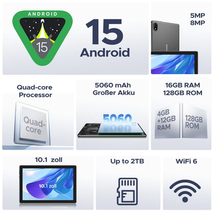 DOOGEE U10 2025 Android Tablet 10 Zoll - 16GB/128GB