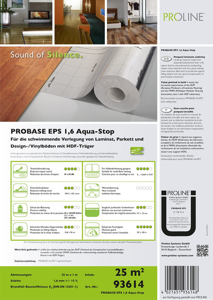 Proline Probase Eps 1,6 Aqua-Stop Unterlagsbahn - 25 m²