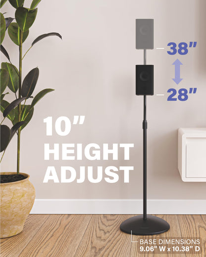 Sanus Lautsprecherständer höhenverstellbar, 71–97 cm, bis 1,6 kg