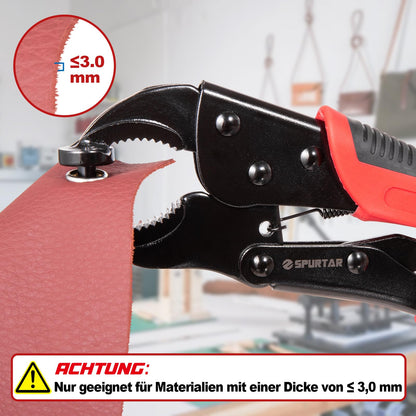 Spurtar Druckknopf-Set mit Zange, 3 Matrizen, 40 Sätze 15 mm