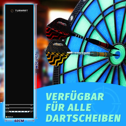 Turnart Dartmatte Classic mit Abwurflinie für Steeldart und Softdart