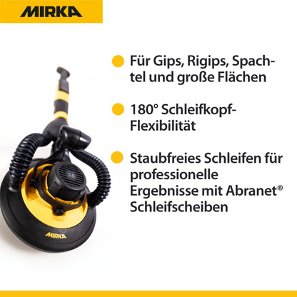 Mirka LEROS Exzenterschleifer 225mm Wand-Deckenschleifer inkl. Tasche