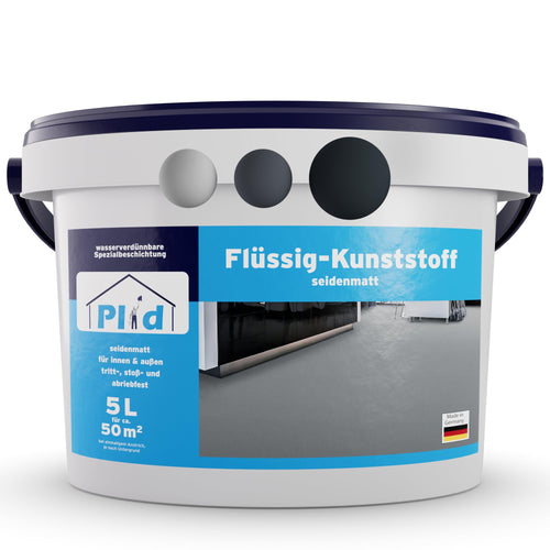 Plid Flüssigkunststoff Anthrazitgrau 5 l, Boden- & Wandbeschichtung im 5-Liter-Gebinde