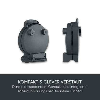 SEVERIN Waffeleisen Black Line WA 2117, Herzwaffeln, 1.000 W
