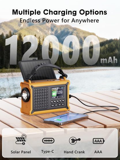 ROCAM CR1030DAB DAB+/UKW Kurbelradio mit Bluetooth & Solarpanel